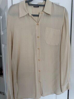 Vintage Giorgio Armani sheer button down shirt